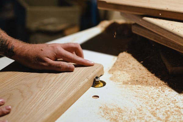 Menuisier sur chantier